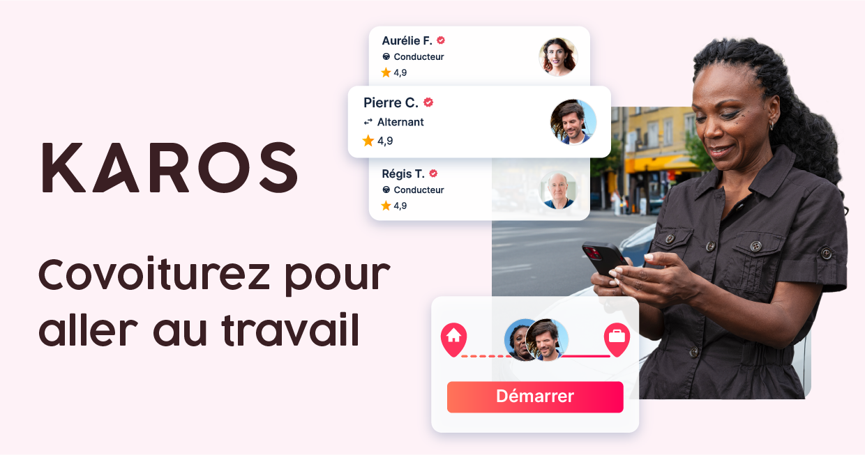 Karos, l'application de covoiturage quotidien