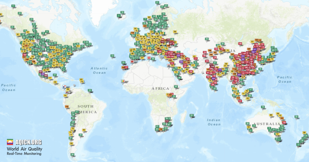 Pollution de l'air à Nice : Carte de la qualité de l'air en temps réel